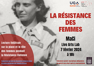 La Résistance des femmes - Lecture théâtrale sur la place et le rôle des femmes pendant la Résistance italienne